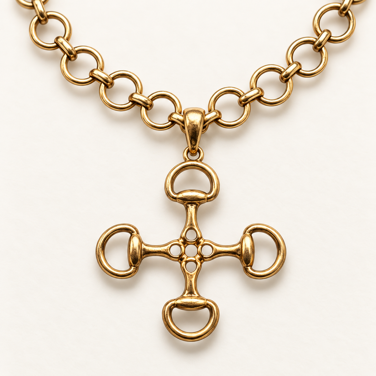 Saddle & Shore Gold-Tone Snaffle Bit Necklace