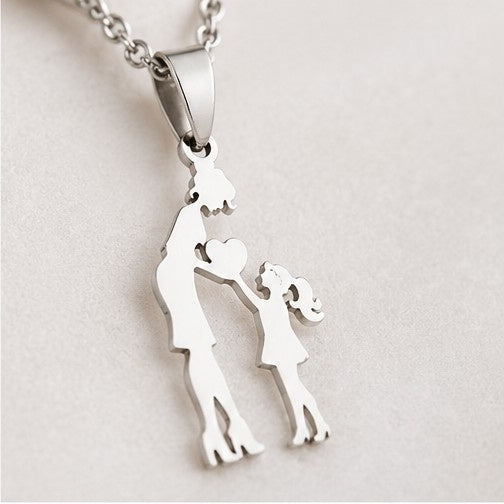 Just My Mom & Me Necklace In Silver
