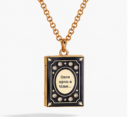 Once Upon a Time Book Locket Necklace | A Reader Lives a Thousand Lives