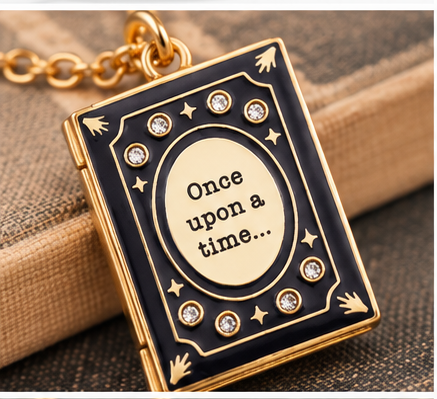 Once Upon a Time Book Locket Necklace | A Reader Lives a Thousand Lives
