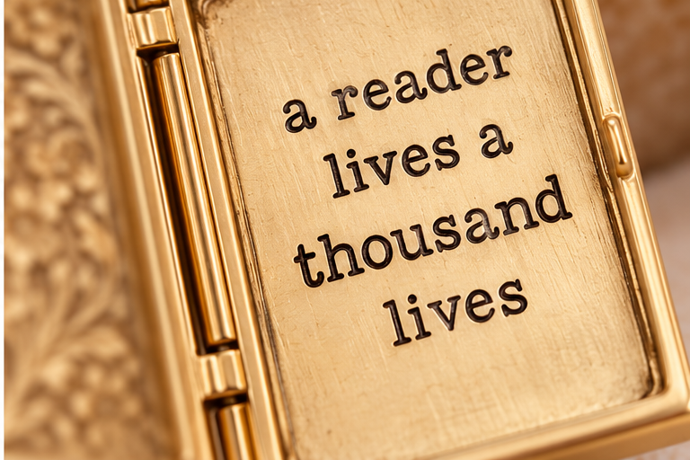 Once Upon a Time Book Locket Necklace | A Reader Lives a Thousand Lives