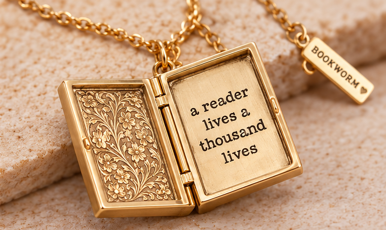 Once Upon a Time Book Locket Necklace | A Reader Lives a Thousand Lives