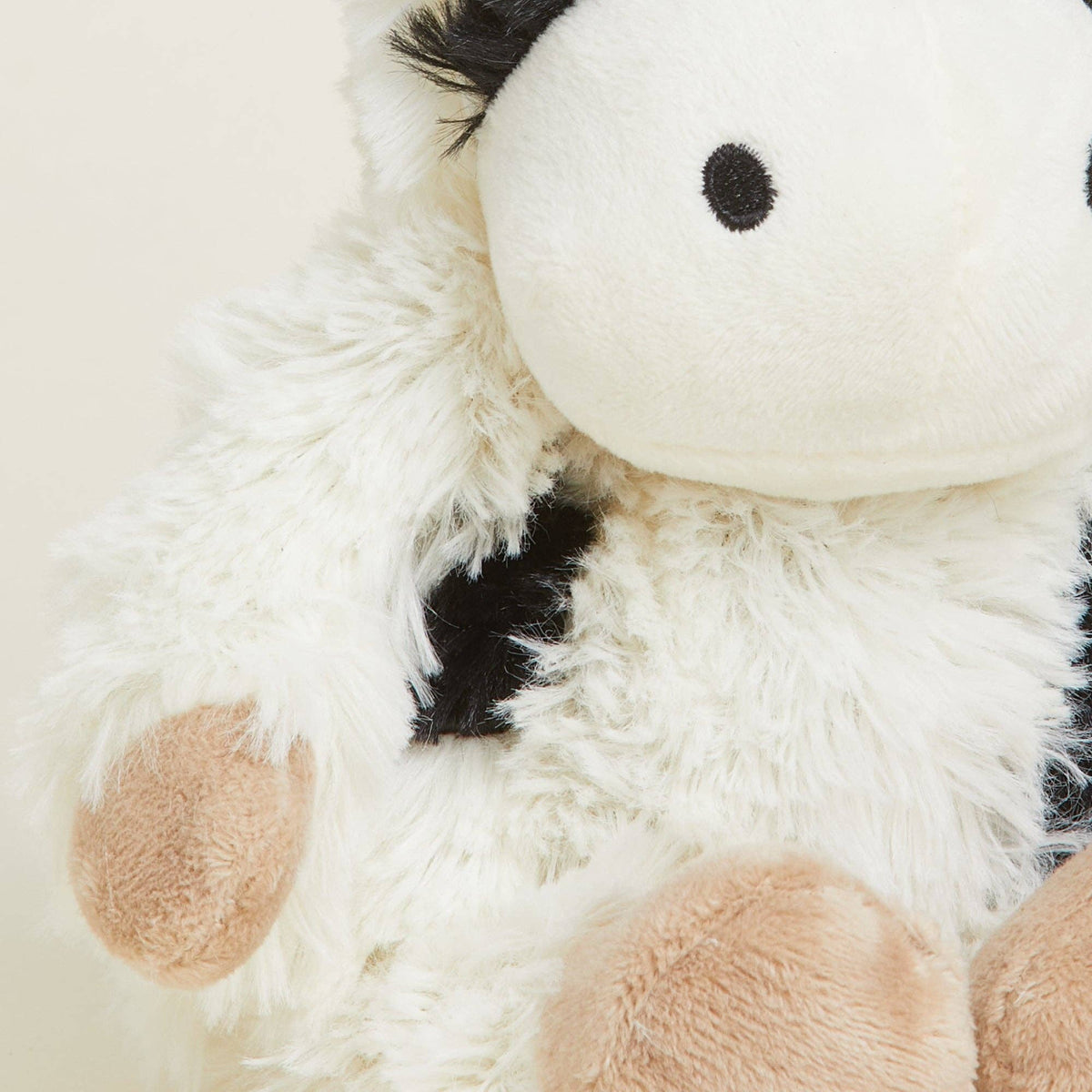 Warmies® Junior Black & White Cow | 9" Microwavable Lavender Plush