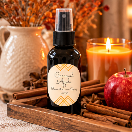 Caramel Apple Room & Linen Spray | Double-Scented 4 oz
