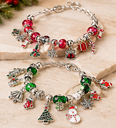 24-Day Christmas Charm Bracelet Advent Calendar | DIY Jewelry Kit