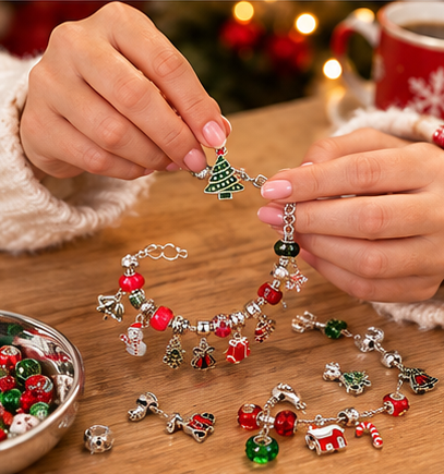 24-Day Christmas Charm Bracelet Advent Calendar | DIY Jewelry Kit