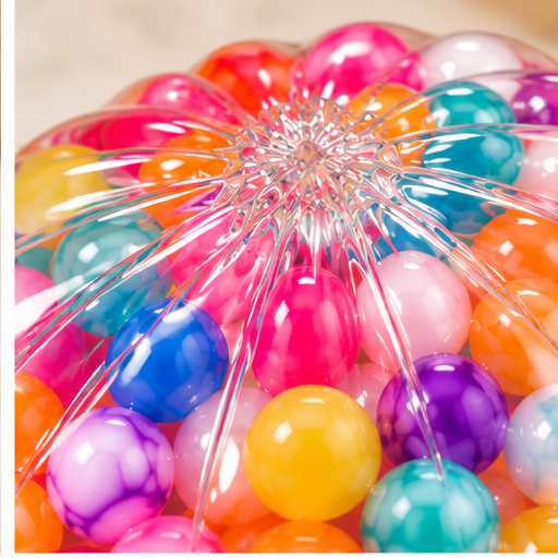 Happy Dumpling Acrylic Water-Filled Squishy | Collectible Sensory Fidget Toy