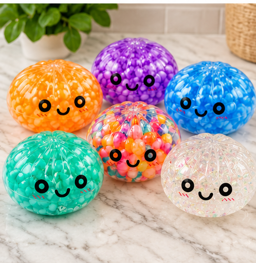 Happy Dumpling Acrylic Water-Filled Squishy | Collectible Sensory Fidget Toy