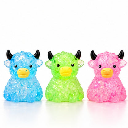 Mystery Glitter Highland Cow Squishy | Surprise Fidget Toy