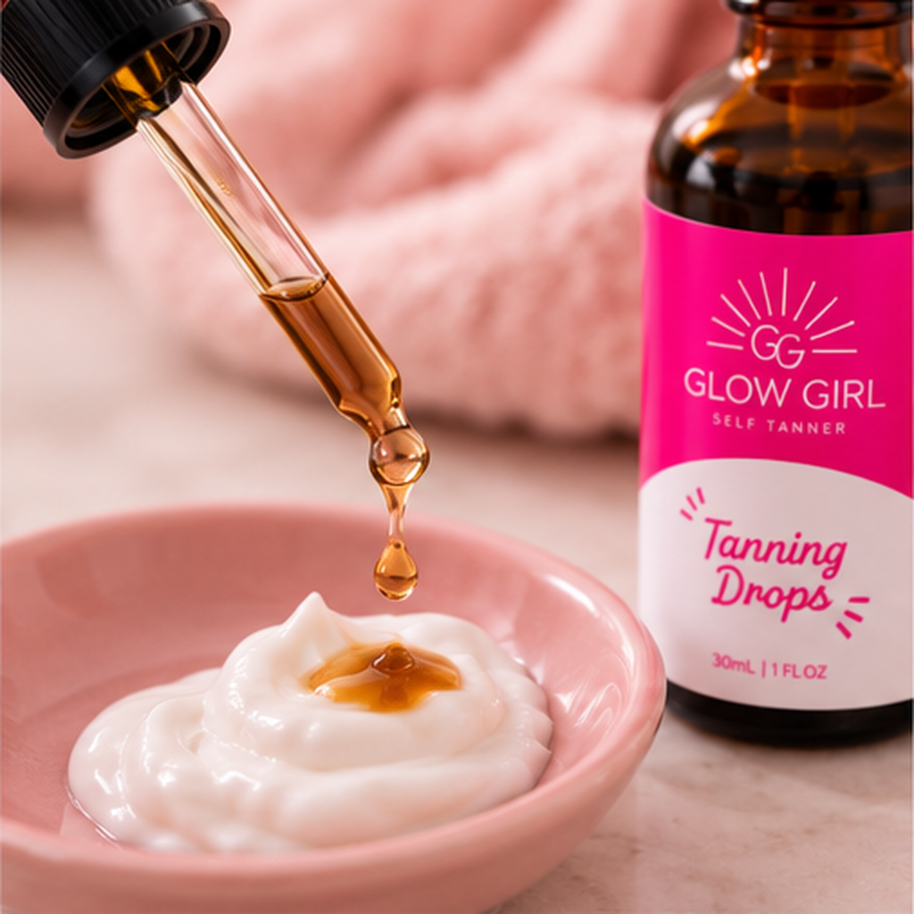 Glow Girl Self-Tanning Drops | Customizable Sunless Glow
