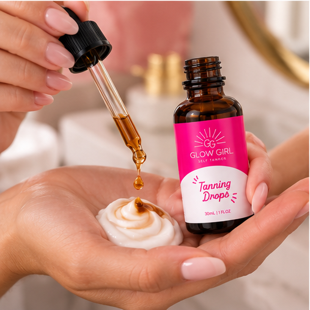 Glow Girl Self-Tanning Drops | Customizable Sunless Glow