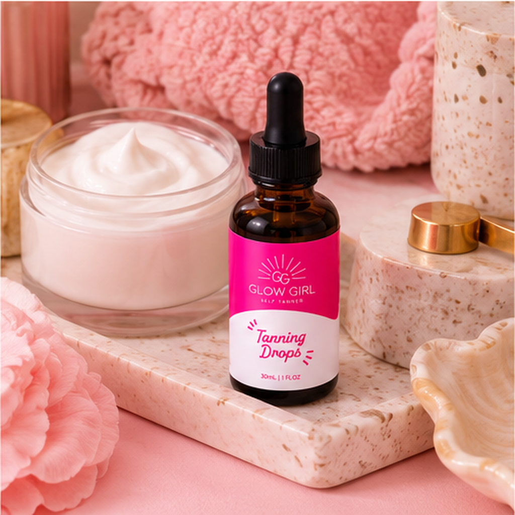Glow Girl Self-Tanning Drops | Customizable Sunless Glow