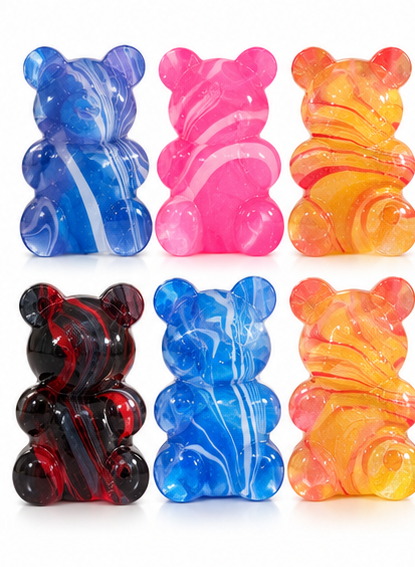 Marbled Gummy Bear Squishy Fidget Toy | Assorted Colors