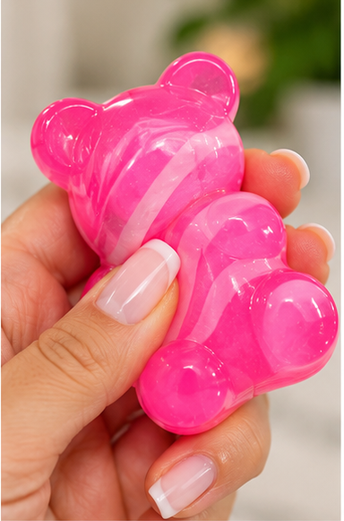 Marbled Gummy Bear Squishy Fidget Toy | Assorted Colors