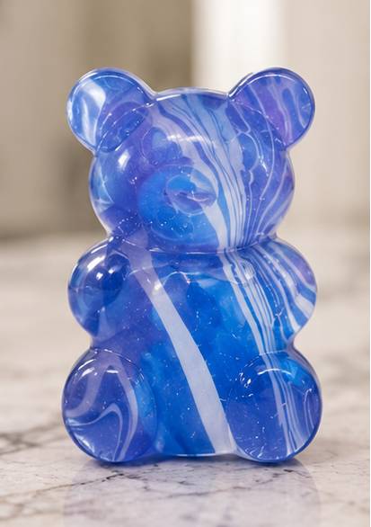 Marbled Gummy Bear Squishy Fidget Toy | Assorted Colors