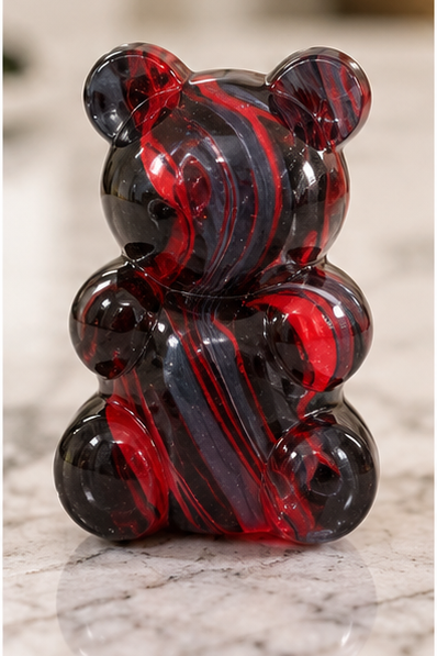 Marbled Gummy Bear Squishy Fidget Toy | Assorted Colors