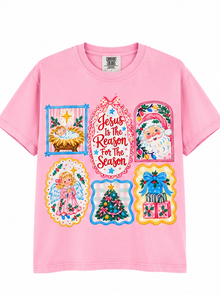 Jesus Is The Reason For The Season Graphic Tee & Long Sleeve