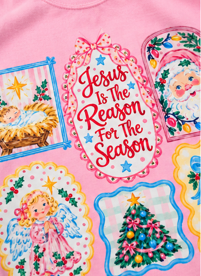 Jesus Is The Reason For The Season Graphic Tee & Long Sleeve