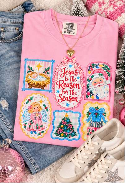Jesus Is The Reason For The Season Graphic Tee & Long Sleeve