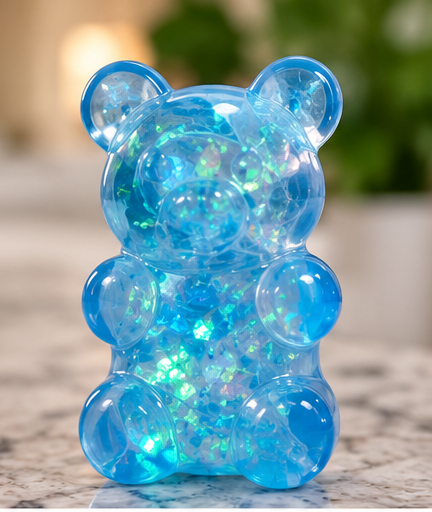 Light-Up Gummy Bear Squishy Fidget Toy | Glowing Sensory Fun