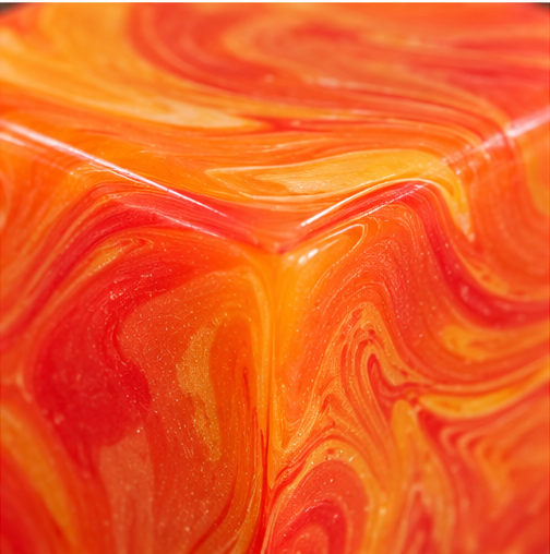 Marbled Cube Squeeze Ball | Super Solid Squish Fidget Toy