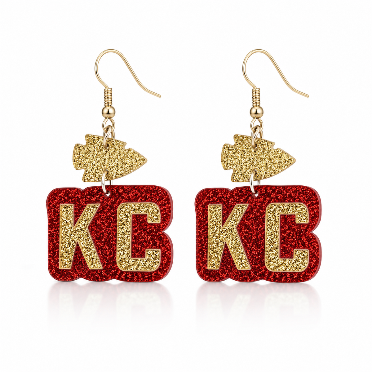 Kansas City (KC) Representing Earrings
