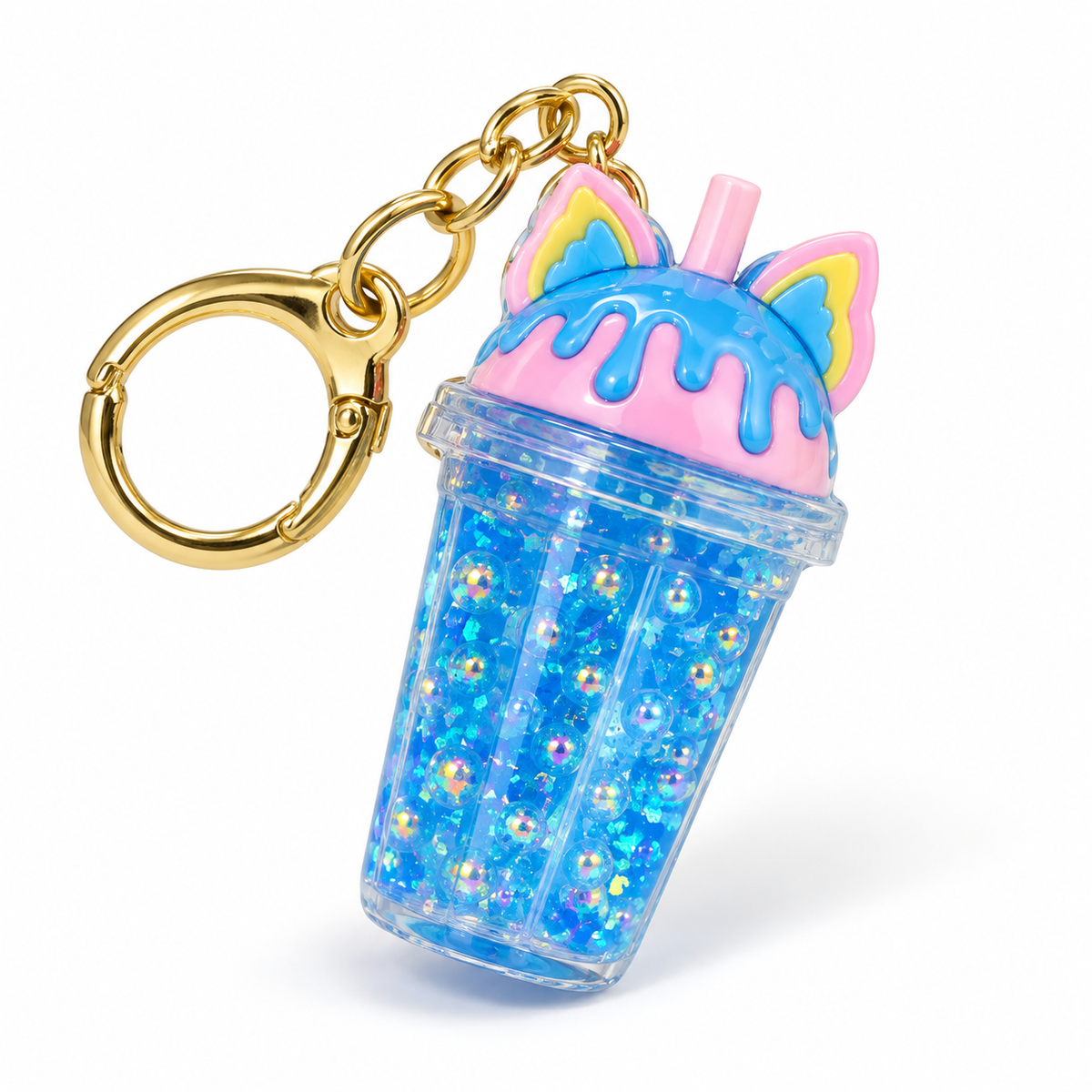 Sugar Rush Glitter Cup Keychain