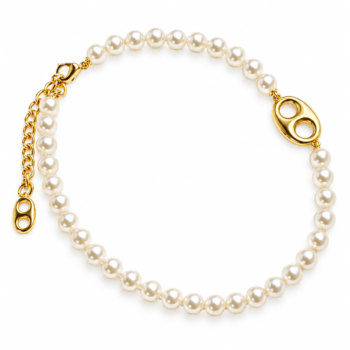 Golden Reins Pearl Necklace