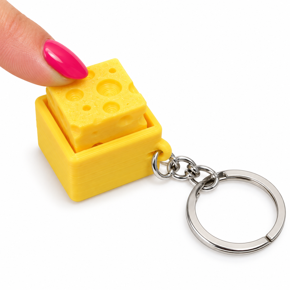 Say Cheese Fidget Keychain