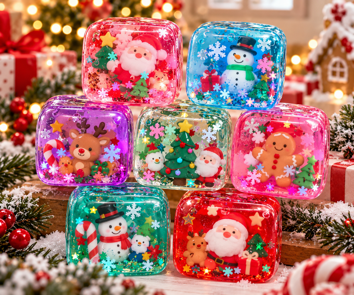Christmas Mystery Squish Cube