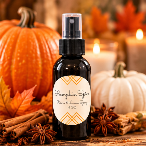 Pumpkin Spice Room & Linen Spray | Double-Scented 4 oz