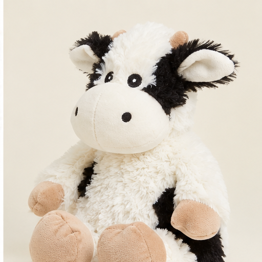 Warmies® Large Black & White Cow | 13" Microwavable Lavender Plush