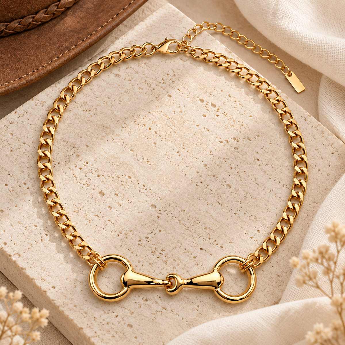Bit & Bridle Equestrian Choker Necklace