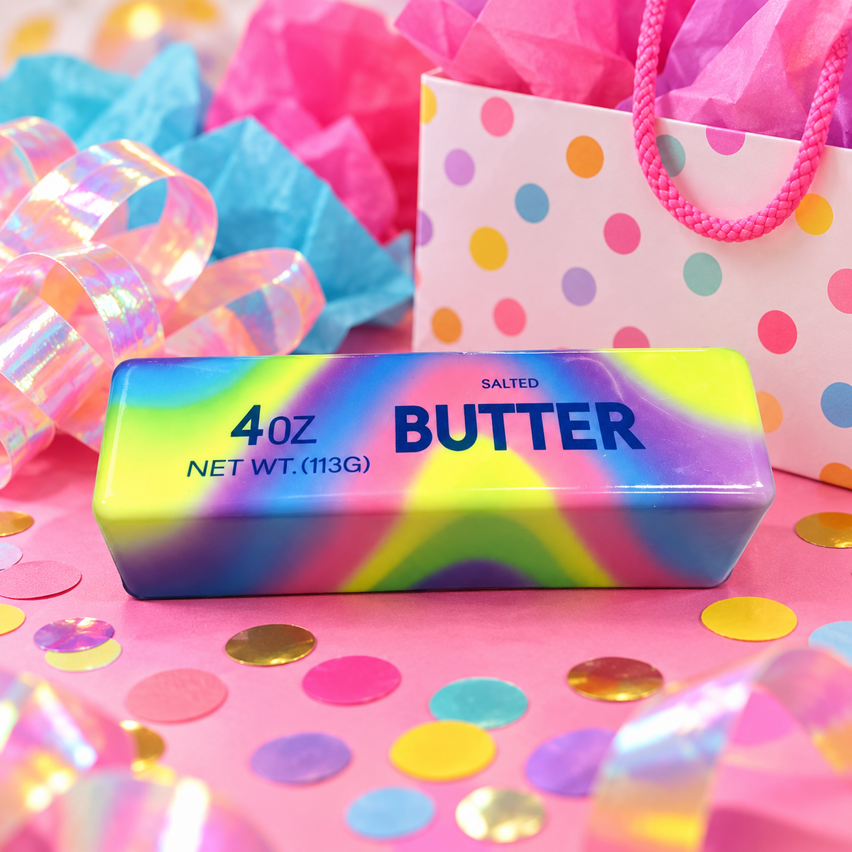 Groovy Melt Tie-Dye Butter Squishy