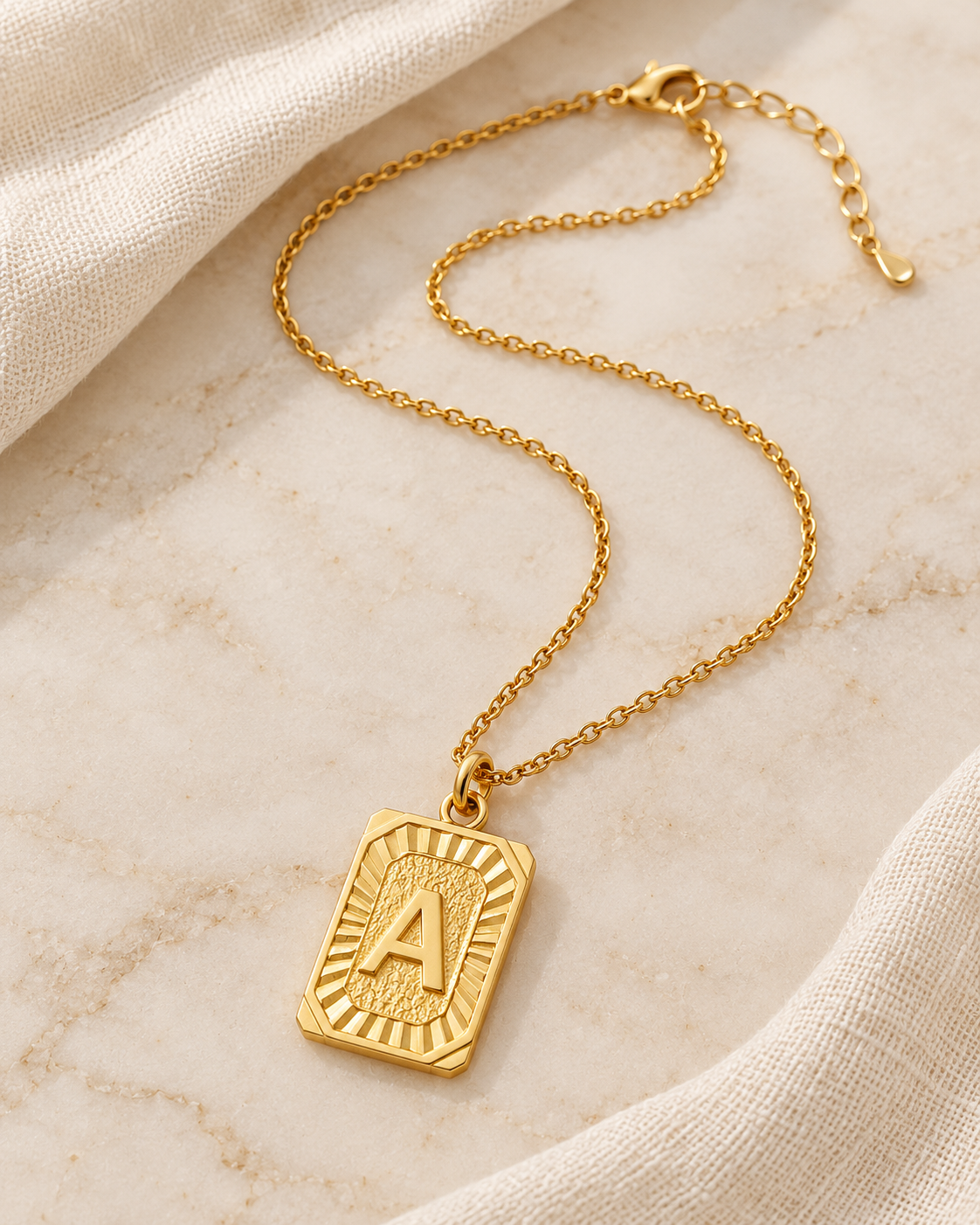 Golden Legacy Initial Necklace