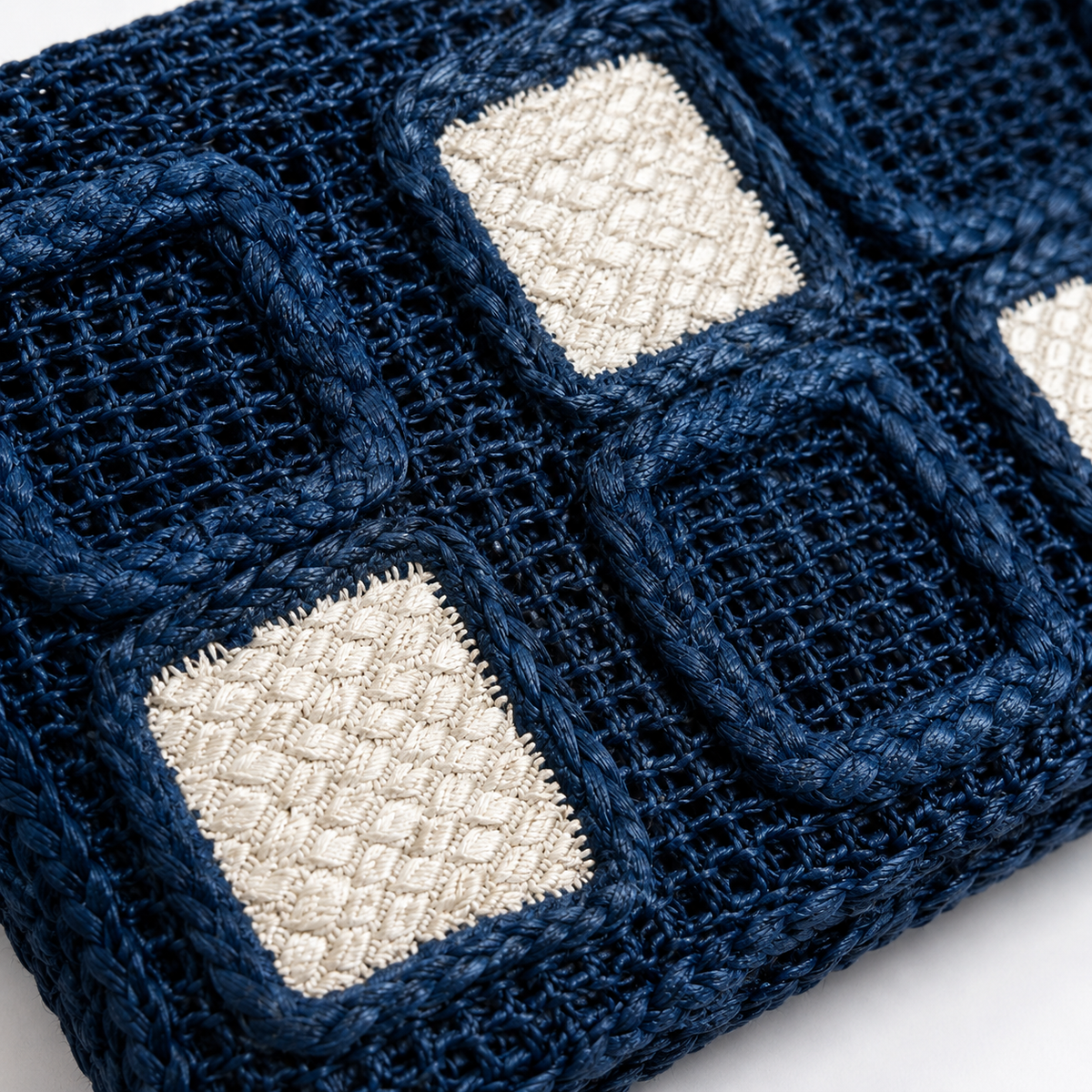 Harbor Patchwork Woven Crossbody Bag