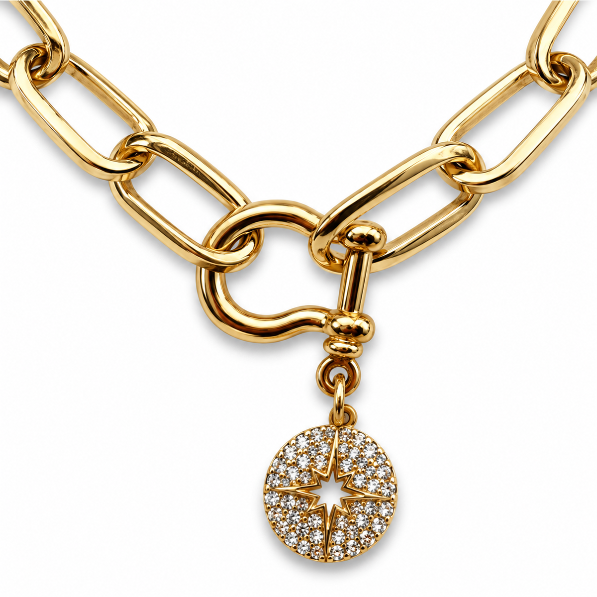 Starlight Snaffle Charm Necklace