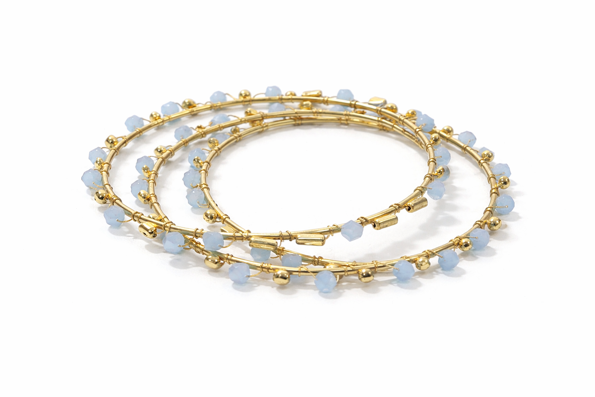 Coastal Charm Stack Bangles (Set of 3)