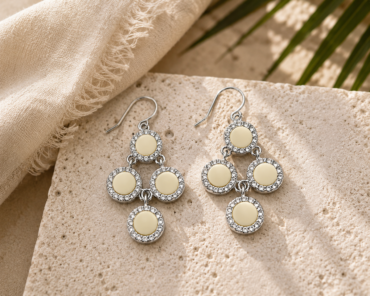 Champagne Glow Drop Earrings