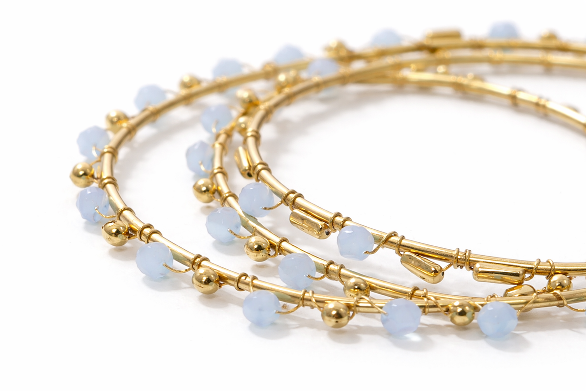 Coastal Charm Stack Bangles (Set of 3)