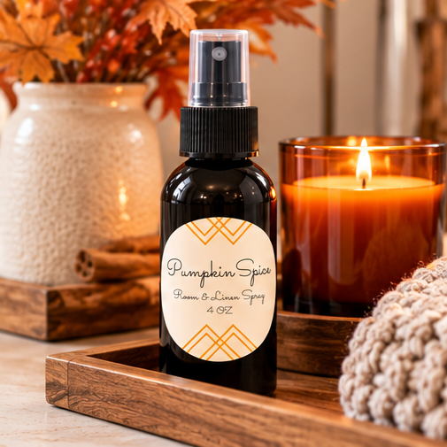 Pumpkin Spice Room & Linen Spray | Double-Scented 4 oz