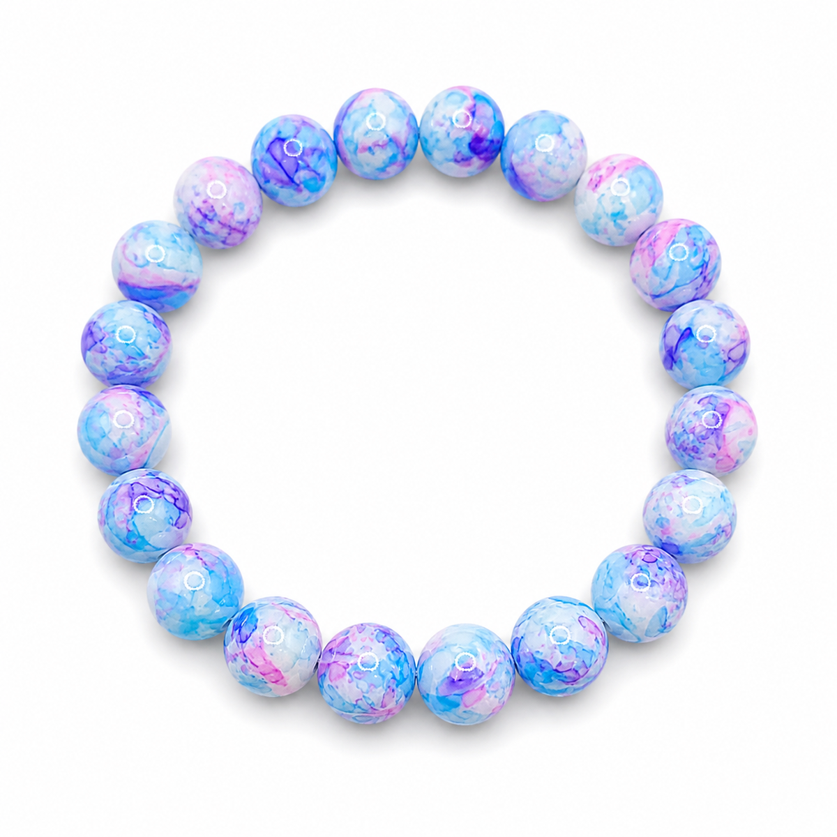 Tidewave Stackable Bracelet – Stretch Bead Bracelet in Multiple Colors