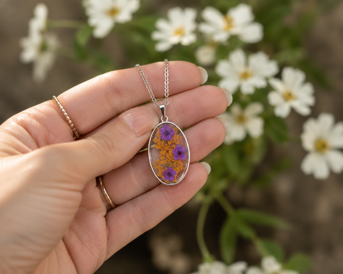 Wildflower Keepsake Necklace