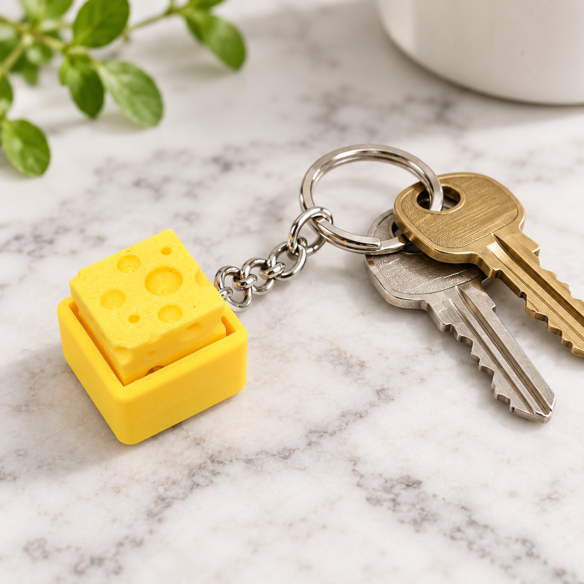 Say Cheese Fidget Keychain