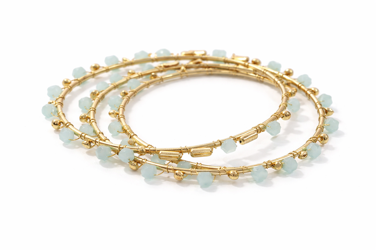 Coastal Charm Stack Bangles (Set of 3)