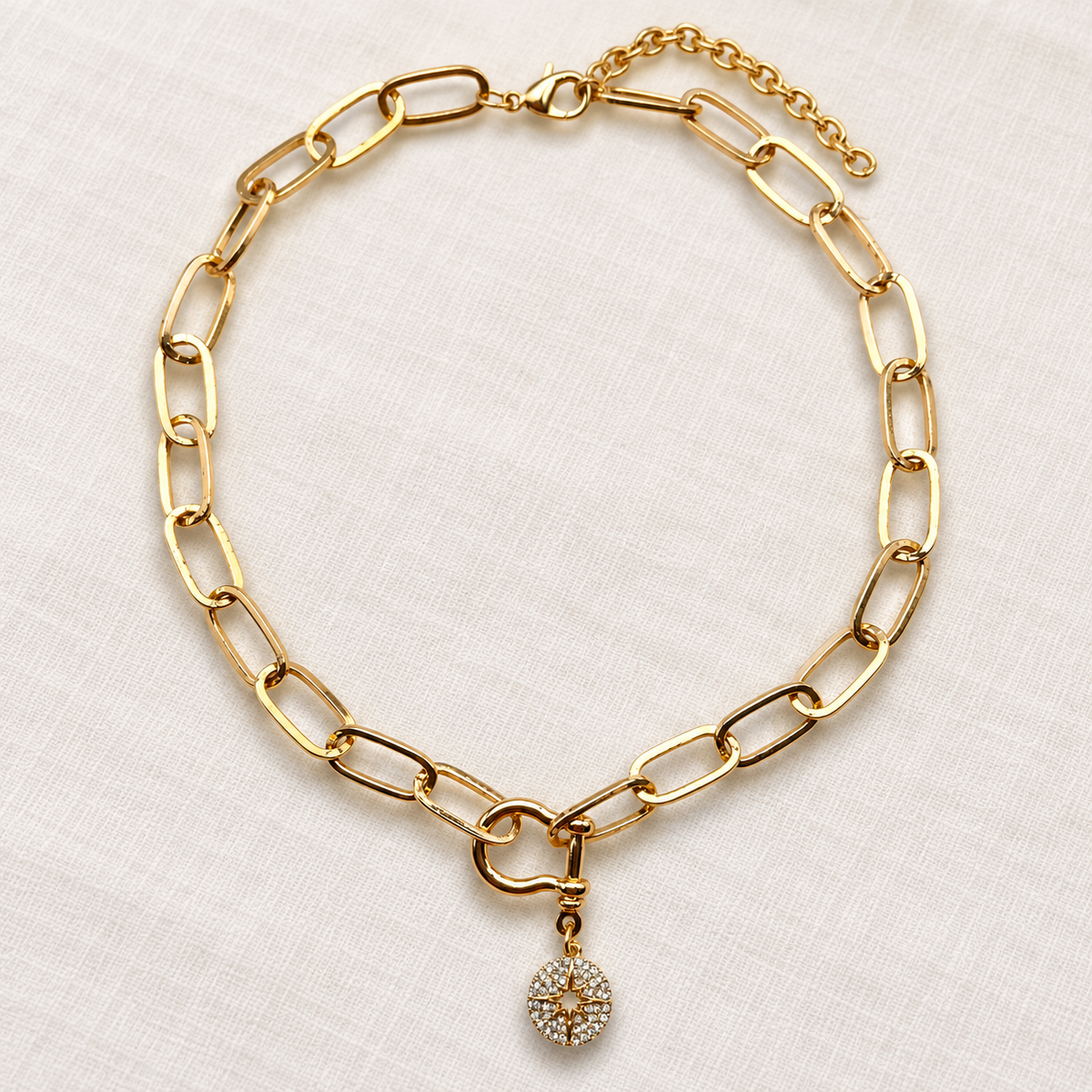 Starlight Snaffle Charm Necklace