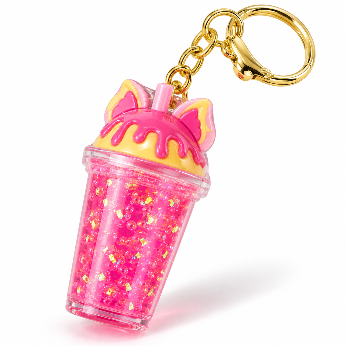 Sugar Rush Glitter Cup Keychain