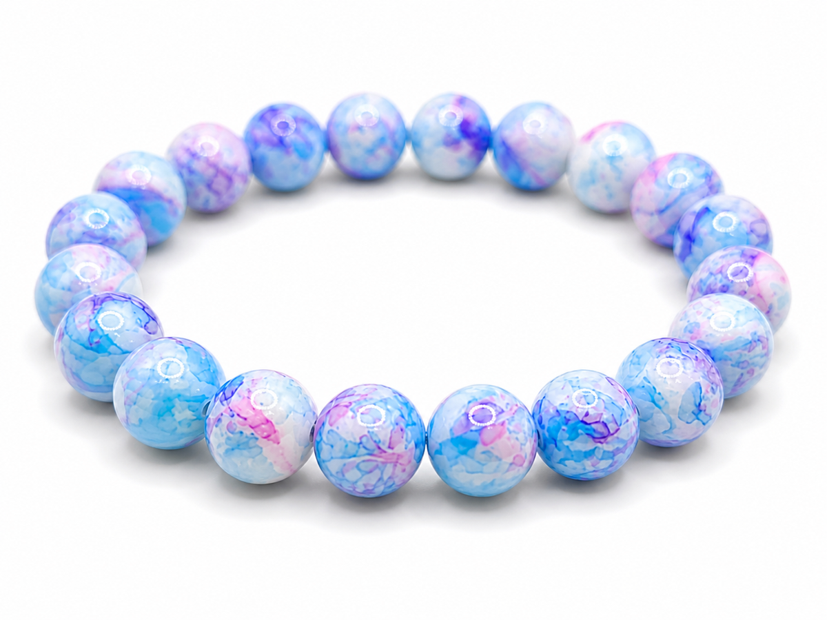 Tidewave Stackable Bracelet – Stretch Bead Bracelet in Multiple Colors