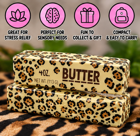 Wild Side Leopard Butter Squish | Stretchy Sensory Fidget Toy