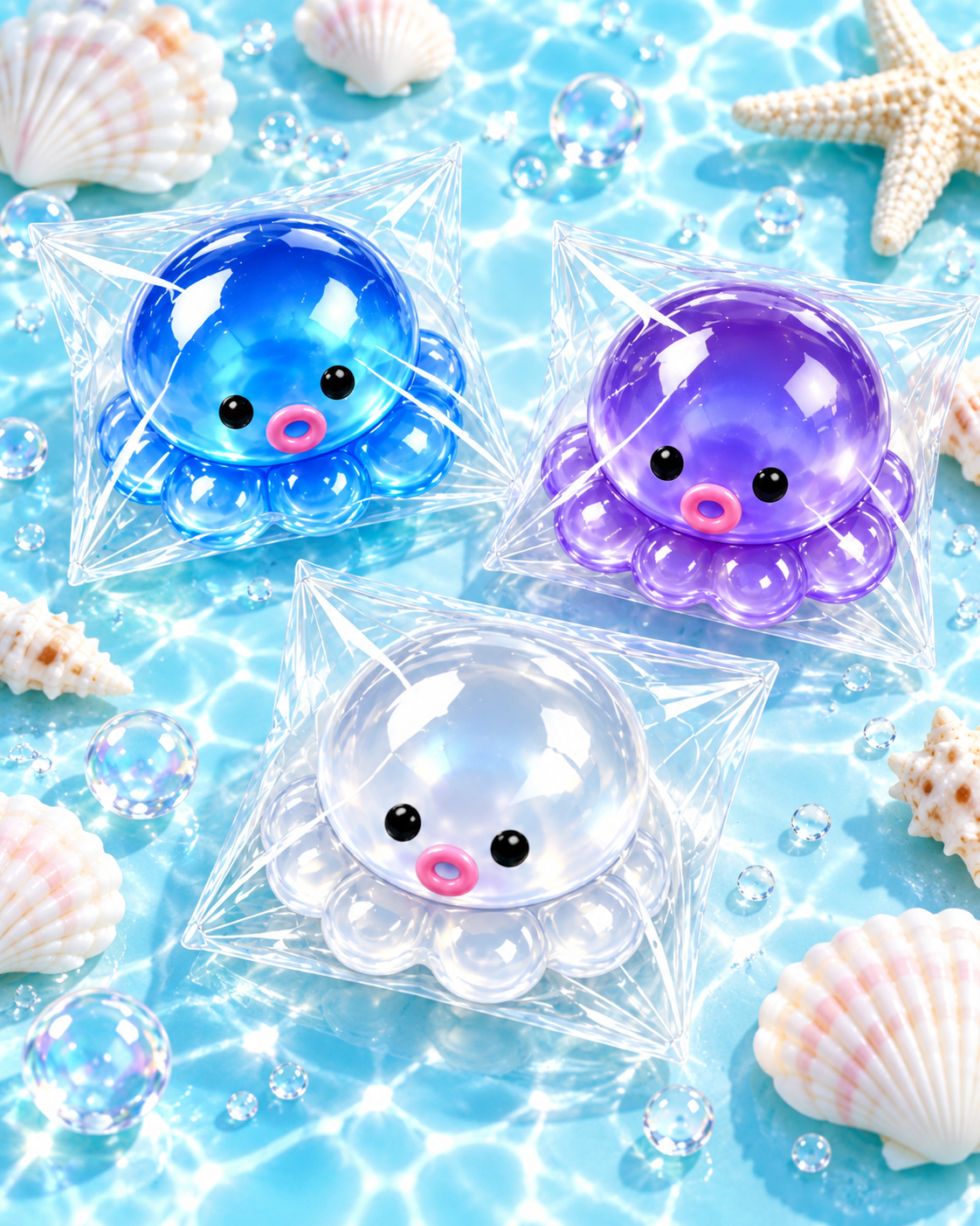 Jelly Wobble Taba Octopus Squishy | 3 Colors